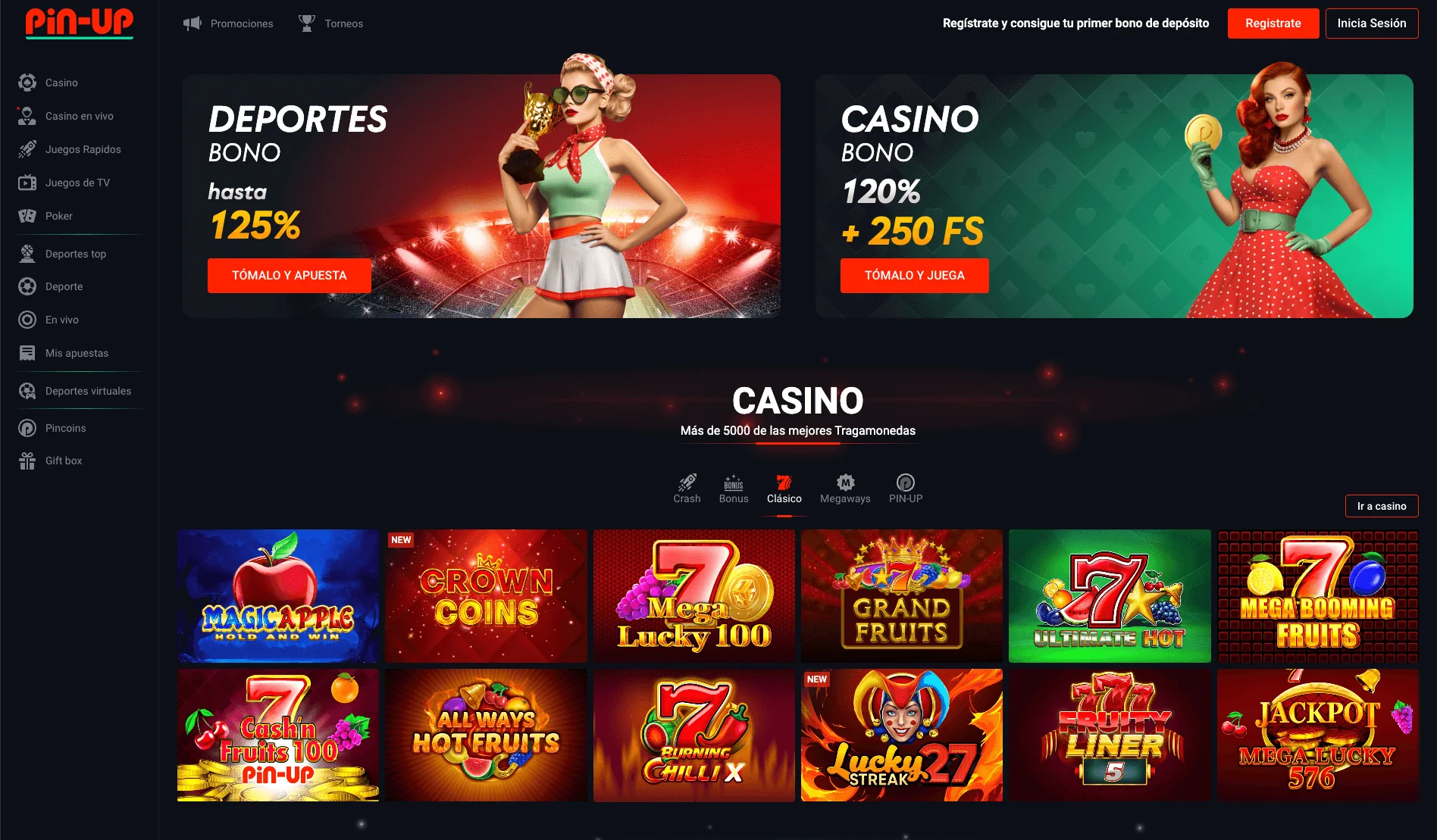 sitio de Pin Up casino